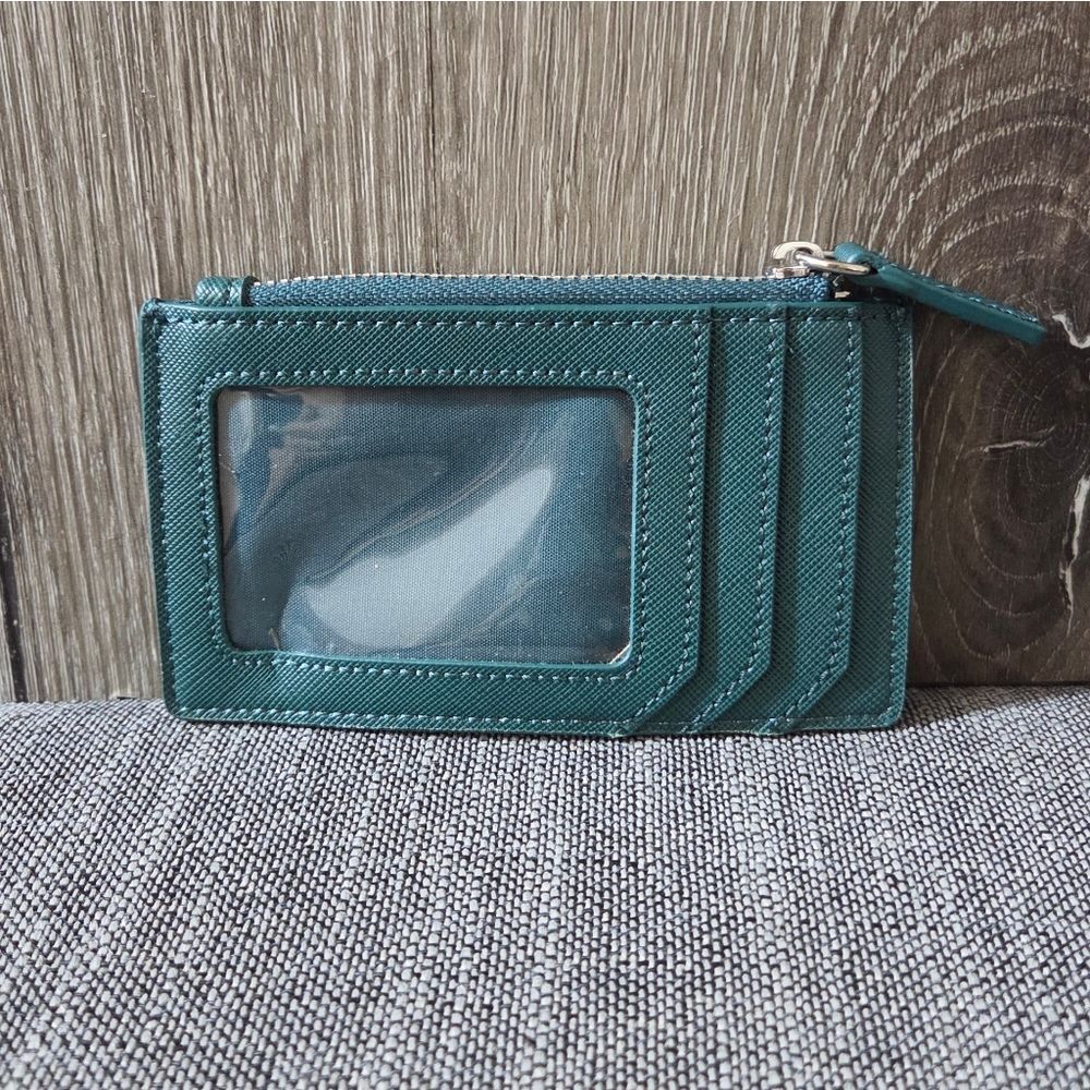 Express Teal Card Wallet - Picture 2 of 6